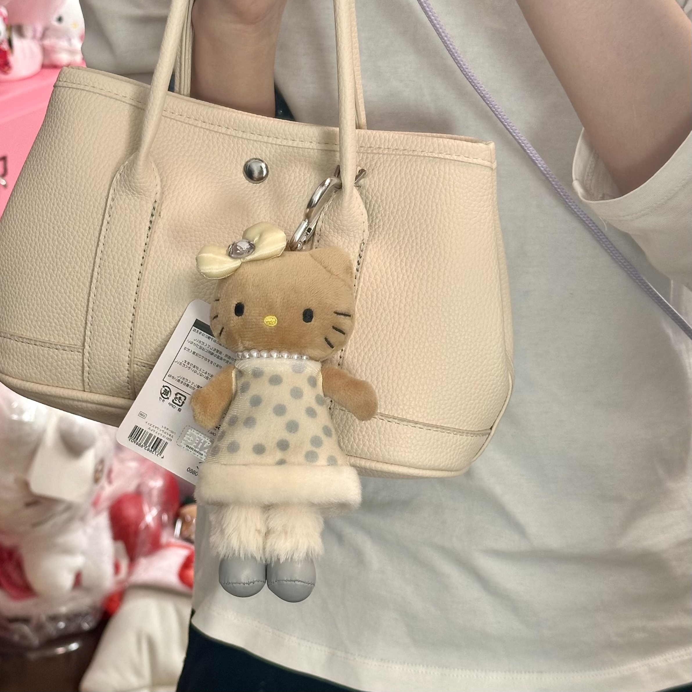 【日版限定】正版HELLOKITTY三丽欧NIC联名长腿黑皮珍珠KT挂件