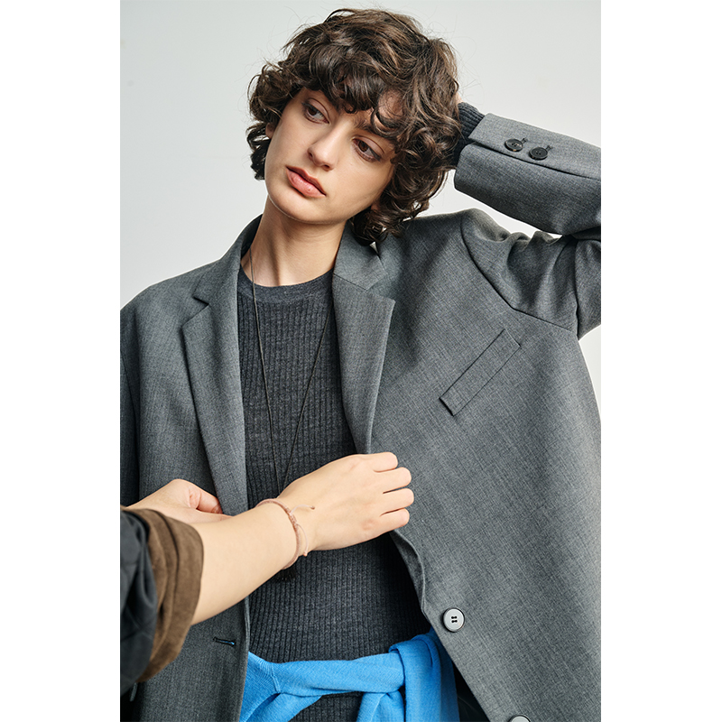 Ayuko｜欧洲进口精纺羊毛 精品高端线简奢ROW风西装外套四件套