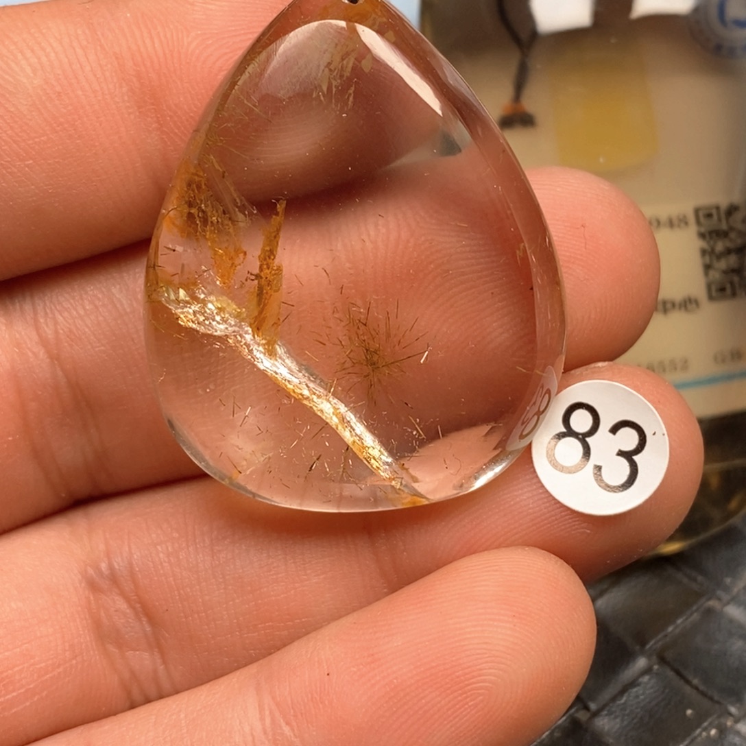 水晶颈饰未镶嵌挂件