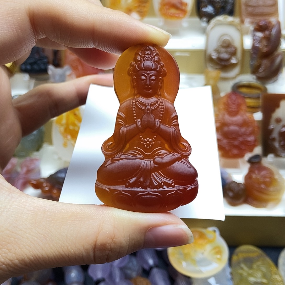 音***人玛瑙/玉髓未镶嵌颈饰