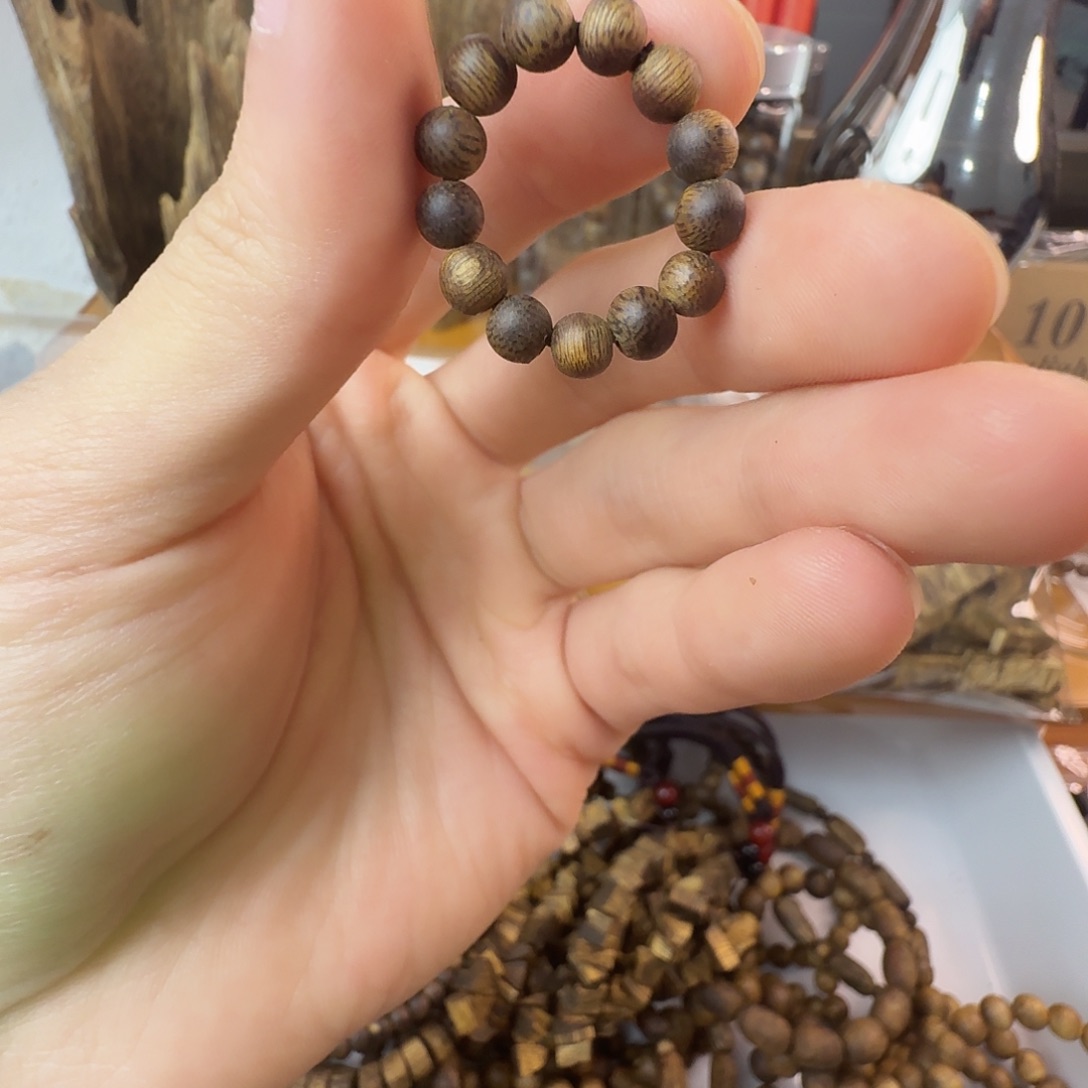 沉香沉香碎屑小戒指
