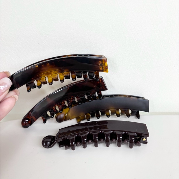 L231夕洛新款10cm香蕉夹简约高马尾盘发夹