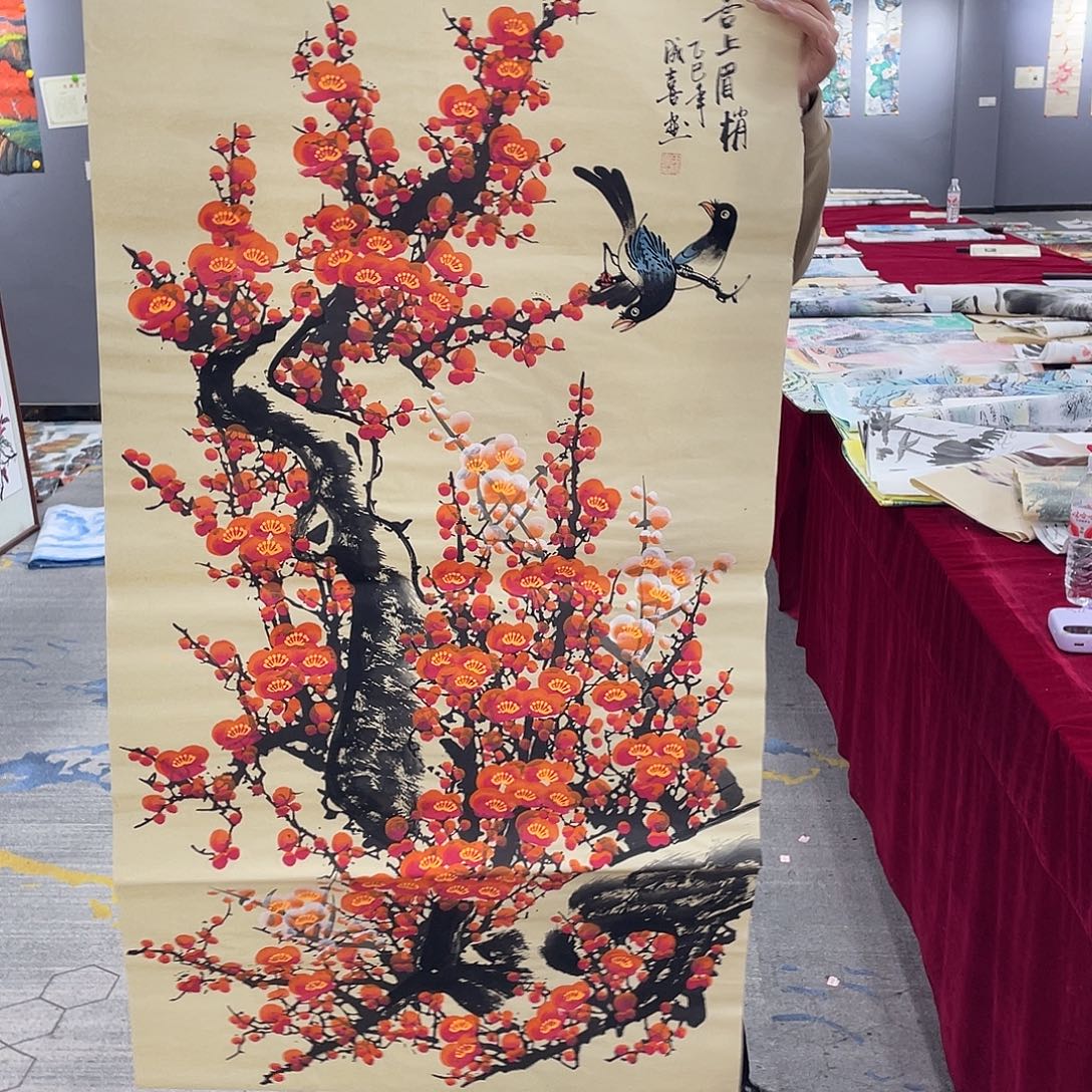 真人名画手工手绘