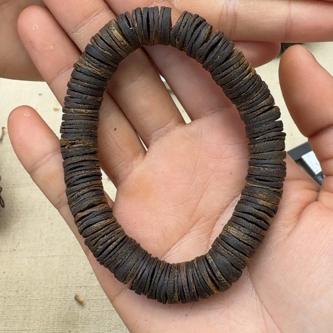沉香手串绿奇楠沉香单圈沉水1.1-18多样性发一条