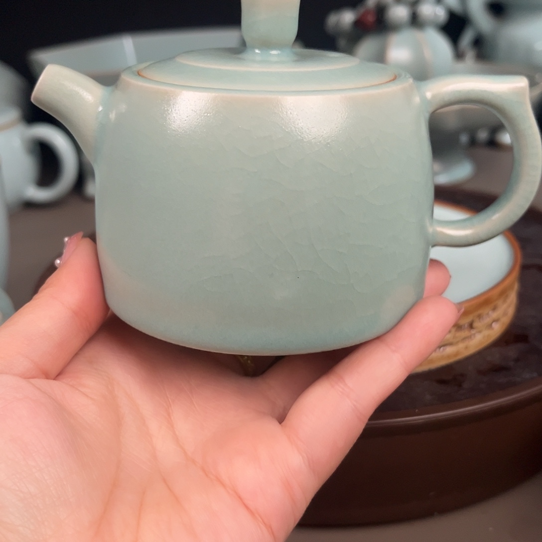 仿古釉水井兰壶原矿