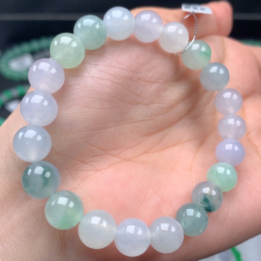 翡翠手链未镶嵌卡