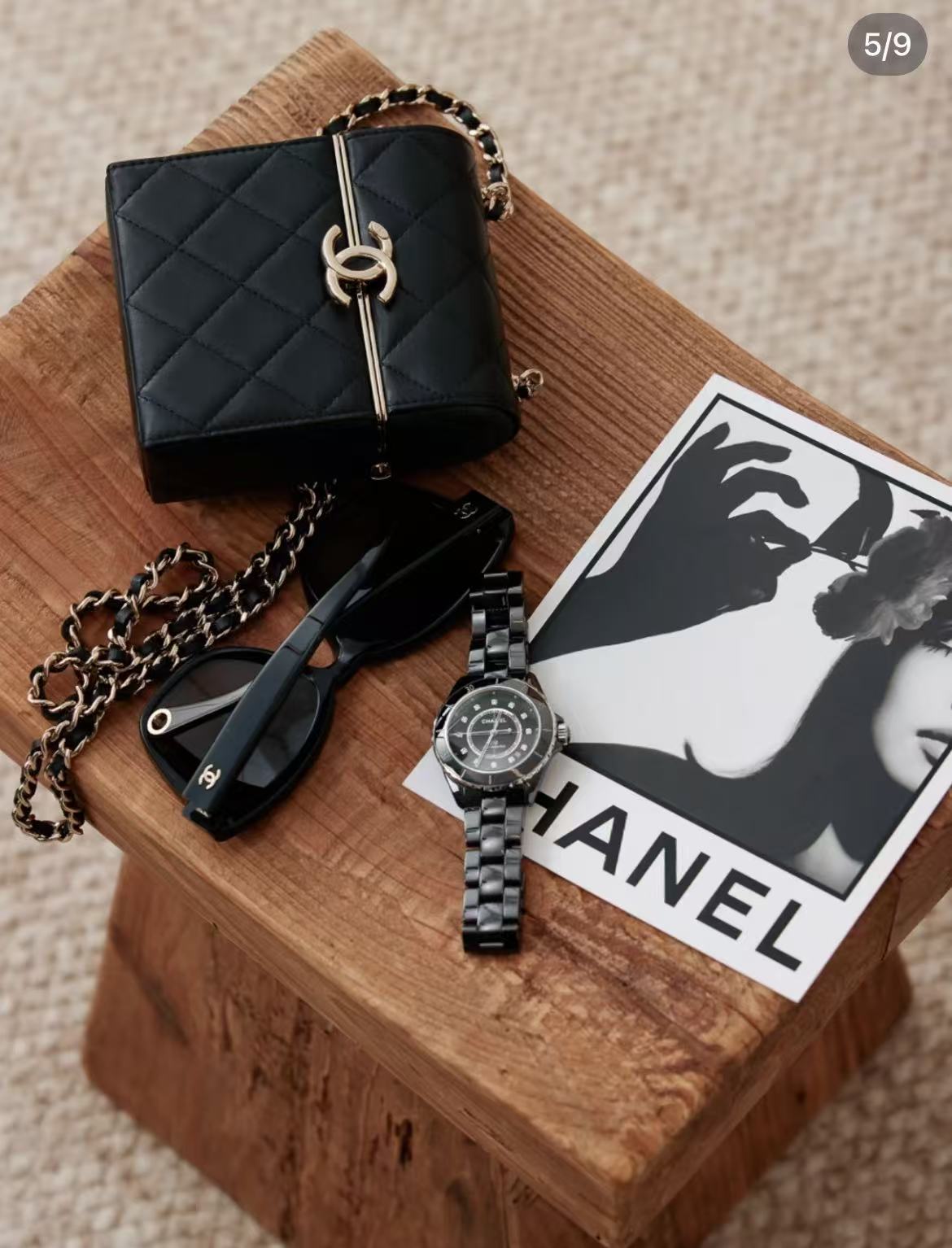 95新 Chanel/香奈儿 展会外场 ！手工坊黑金盒子包