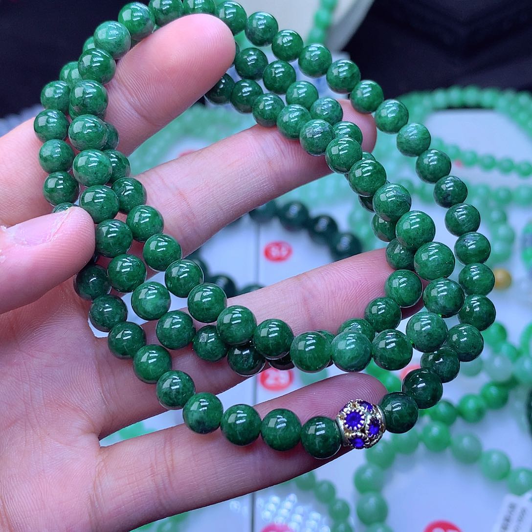 翡翠毛衣链未镶嵌7