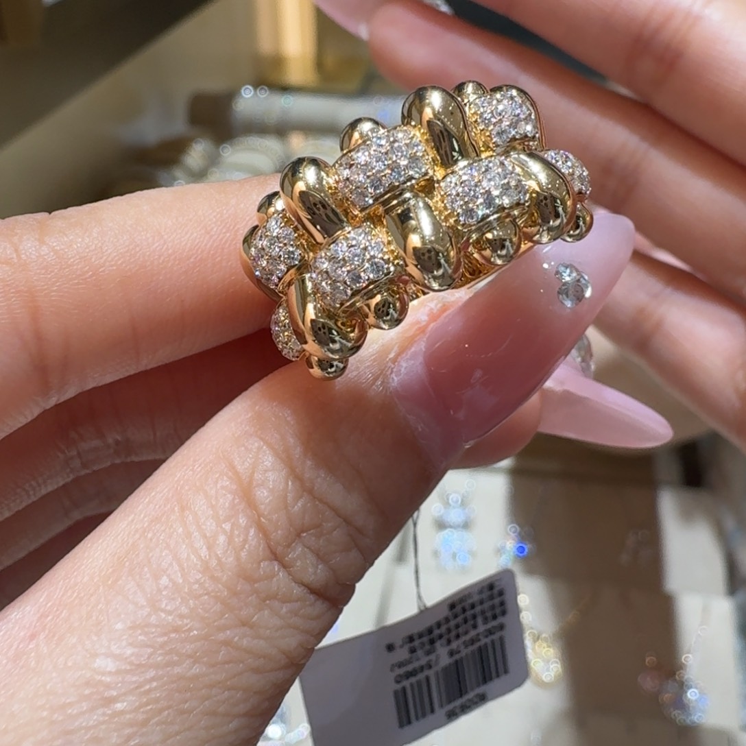 戒指/指环18K金镶嵌钻石