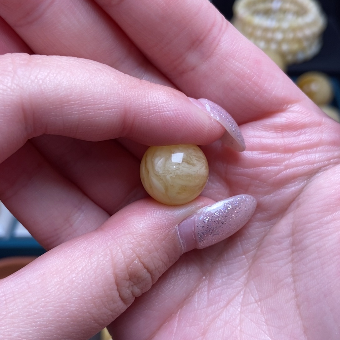 蜜蜡未镶嵌珠宝奇石卡14.5