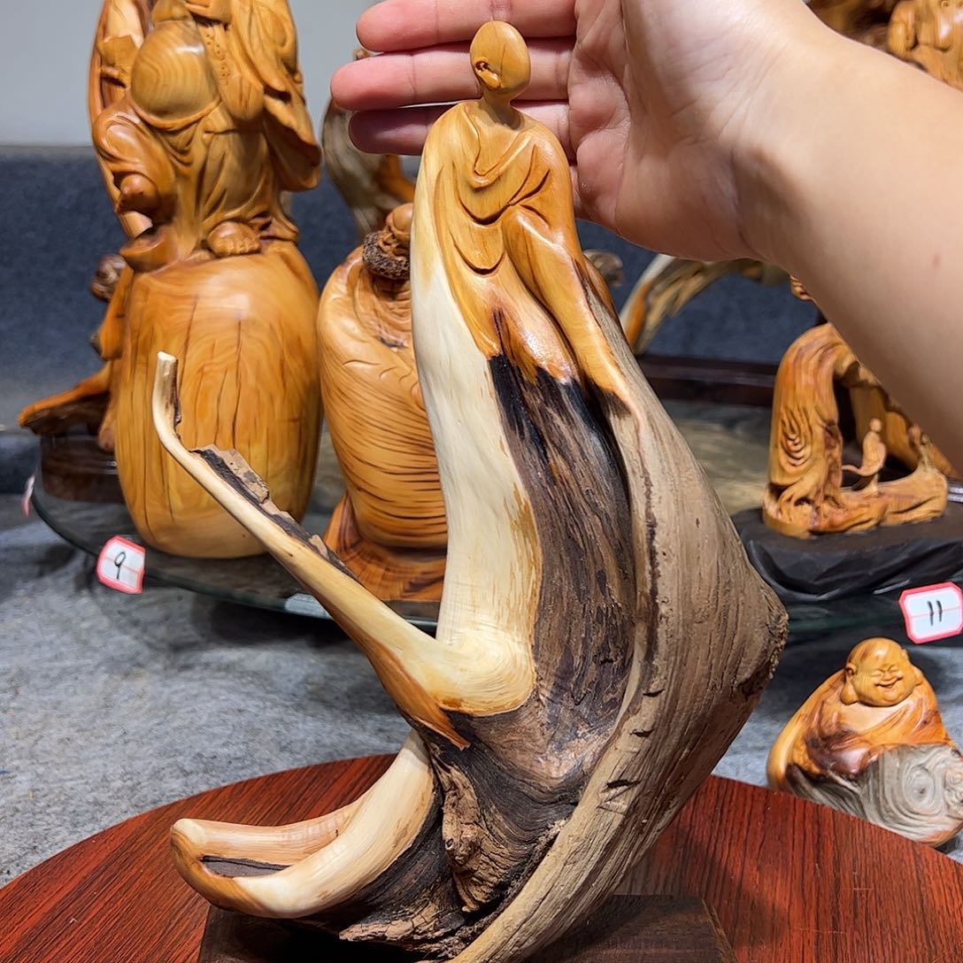 柏木（崖柏）崖柏木手把件摆件
