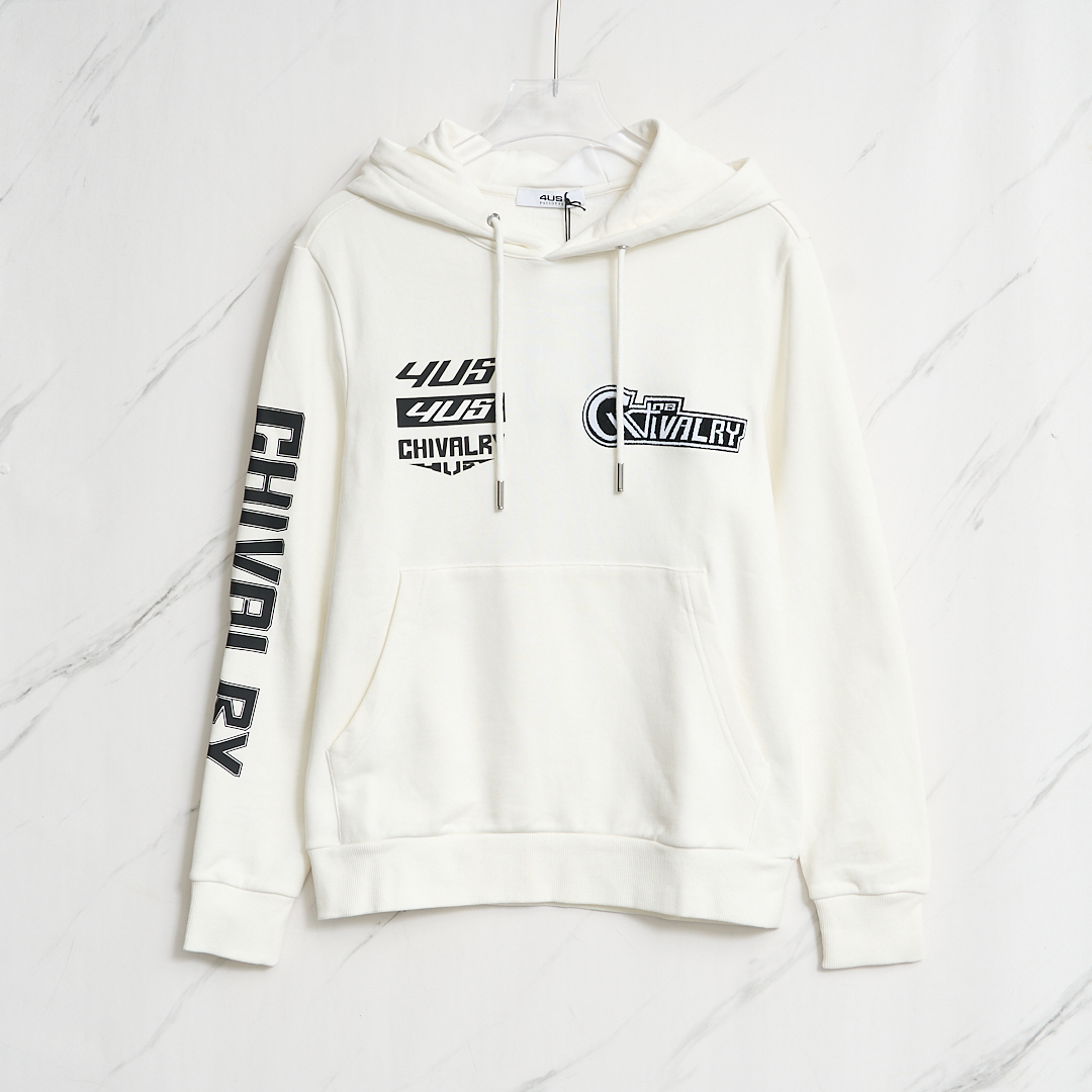 4US男士徽标印花连帽卫衣/XT00018