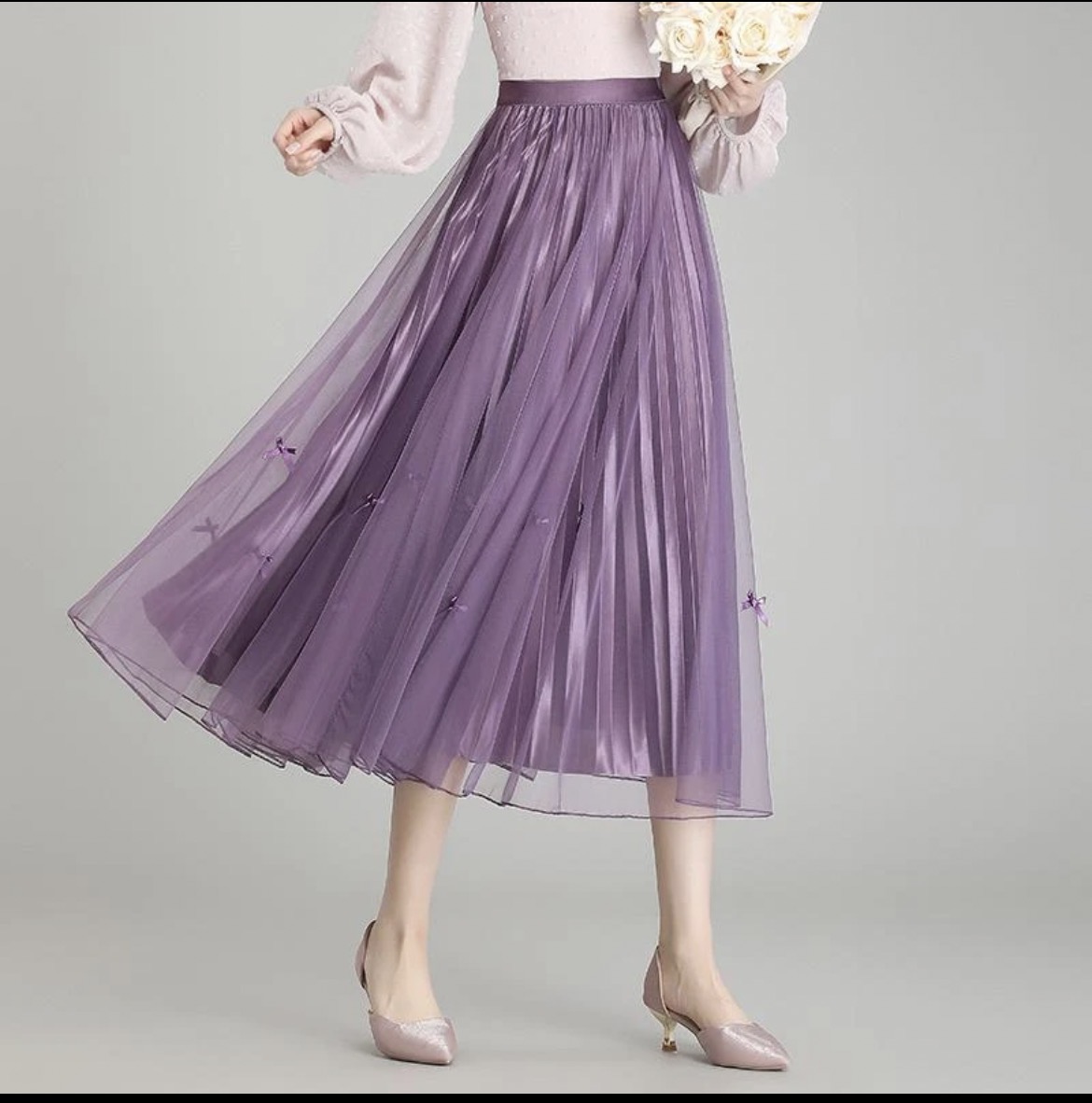9206#两面穿蝴蝶结半身裙