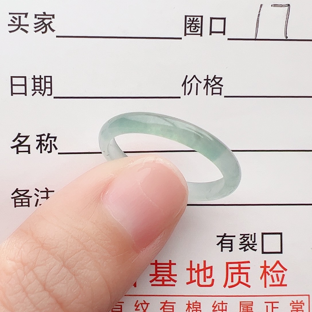 翡翠戒指未镶嵌天然翡翠