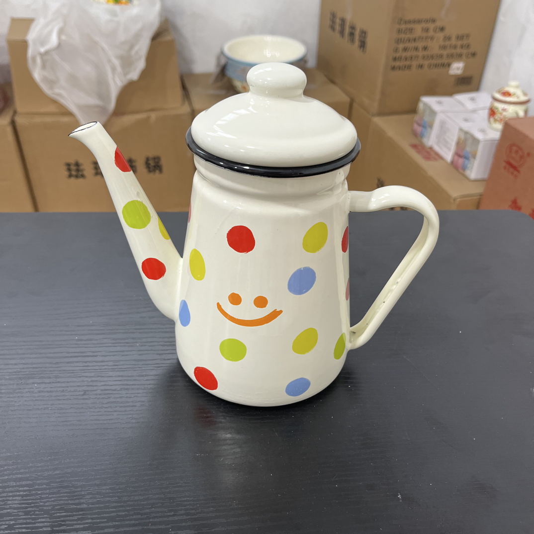 1.2l搪瓷油壶图案随机发