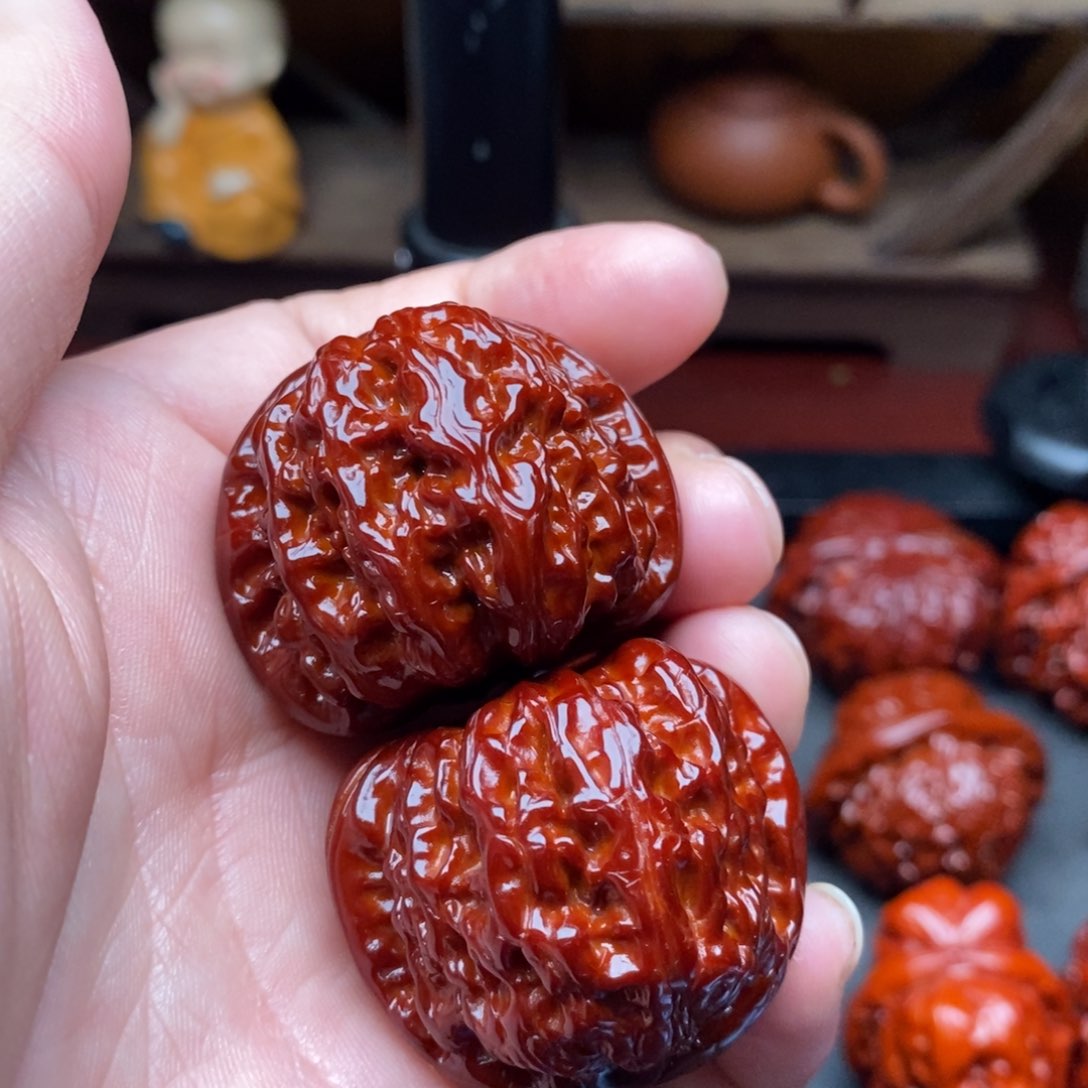 吊坠文玩核桃37白狮子