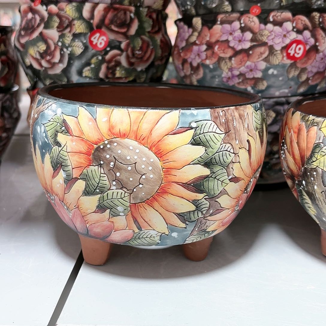 紫砂花盆手工花盆默认微瑕15/12