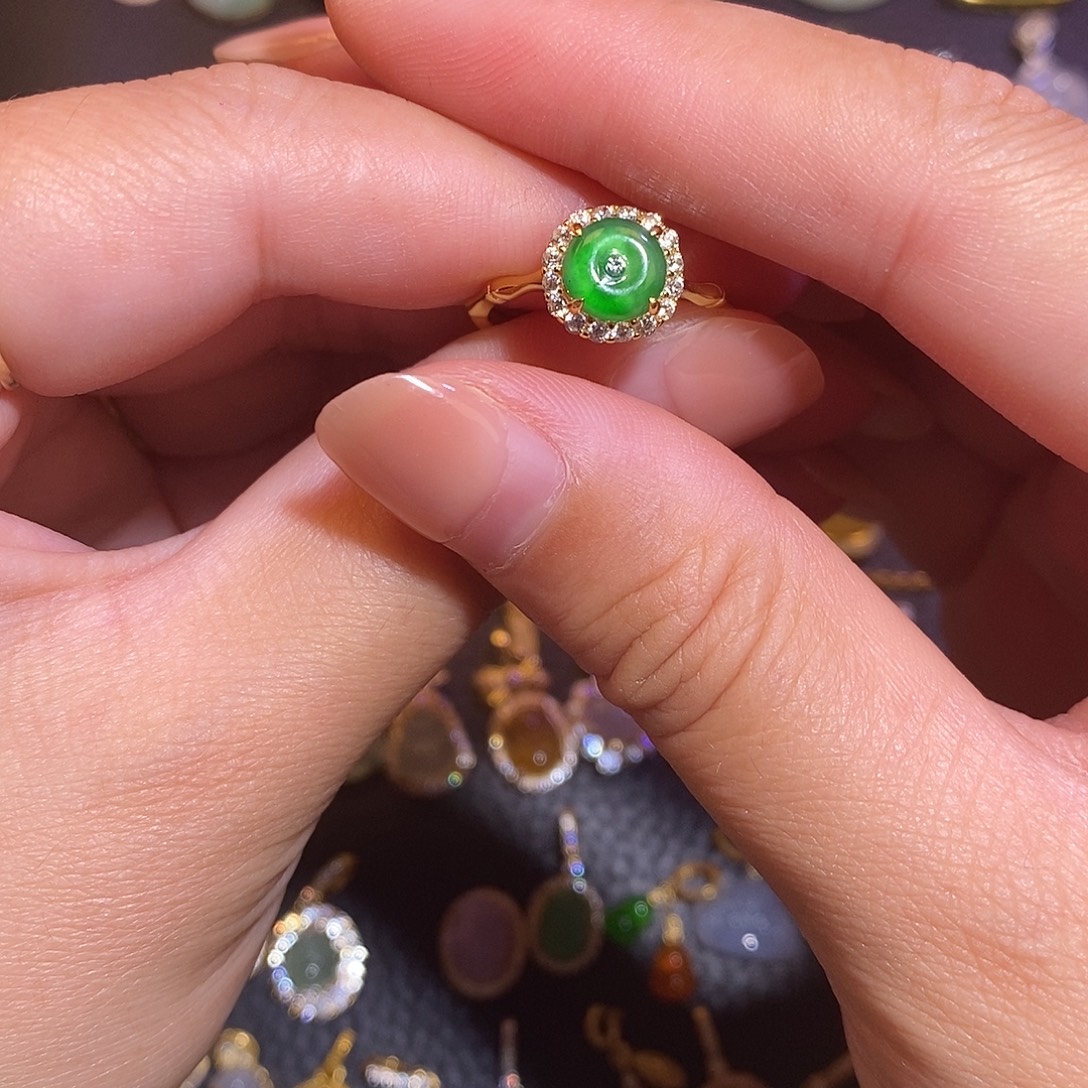 翡翠银S925镶嵌项链