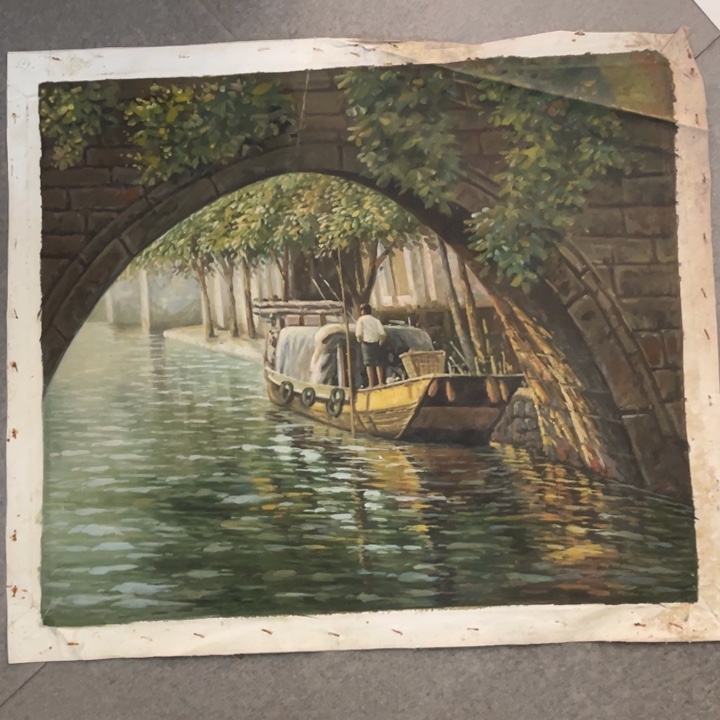 无***尘油画油画作品瑕疵5060