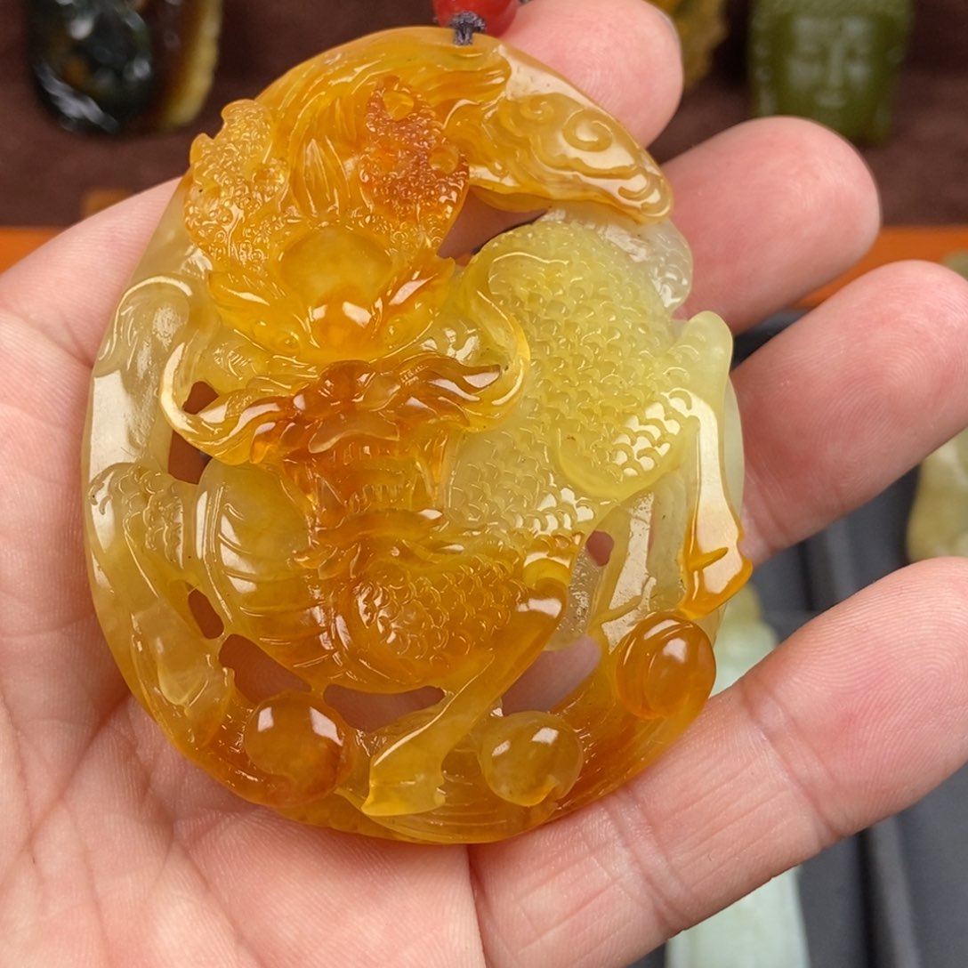 蛇纹石玉挂件未镶嵌天*沙