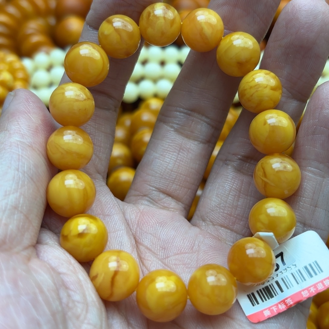 琥珀手链未镶嵌蜜蜡