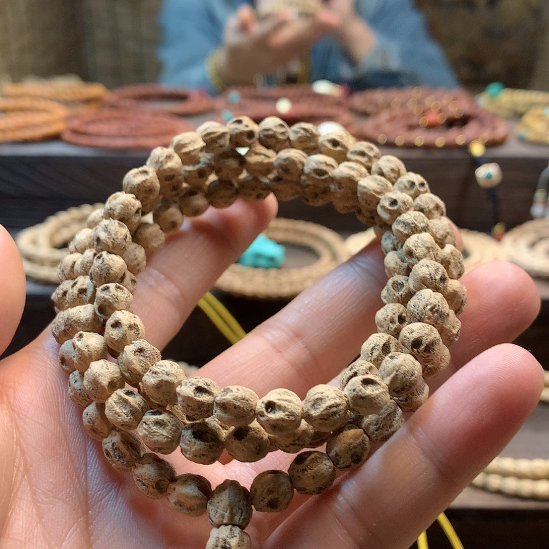 柏香籽/百香籽吊坠原桩微磨深坑鬼