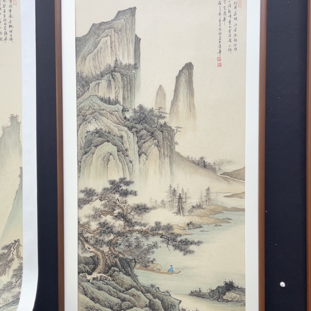 心***计国画手绘国画，精品山水，画心