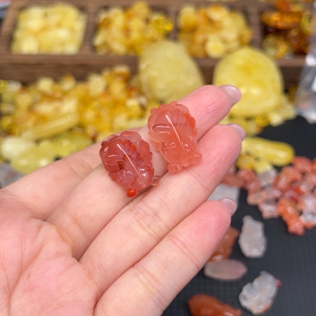 南红玛瑙未镶嵌吊坠(不含链)