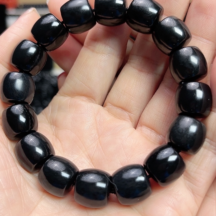 和田玉手链未镶嵌卡14直切羊脂