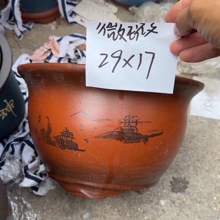 紫砂花盆特价清仓