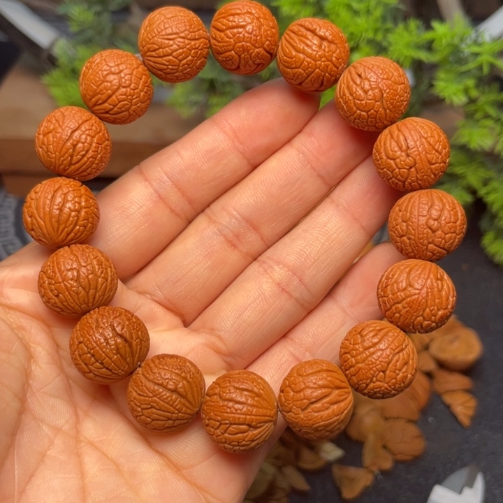 桃核手串龙纹桃核4