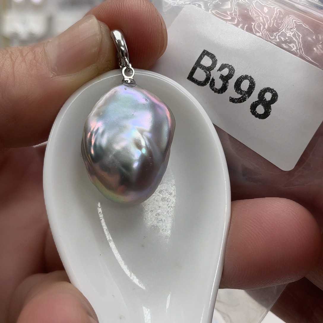 淡水珍珠颈饰银S925镶嵌