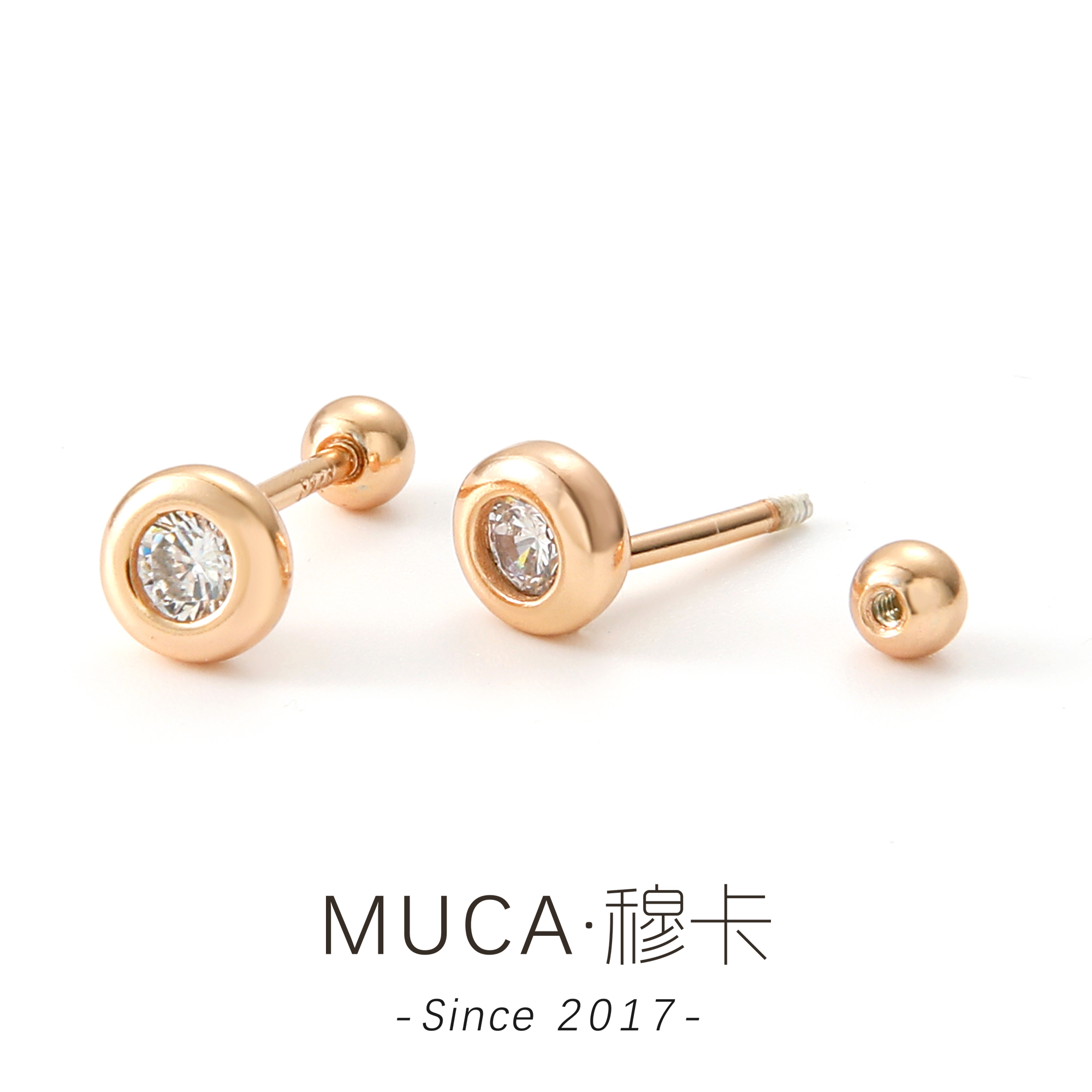 925银莫桑石耳饰 【香槟泡泡】气质百搭简约精致经典小众耳钉A1148