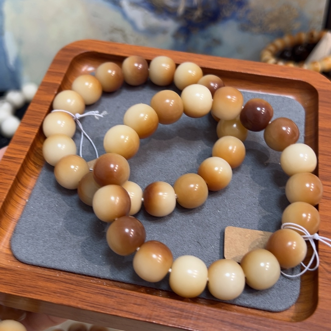 菩提根/象牙果吊坠焦糖苹果卡14微瑕