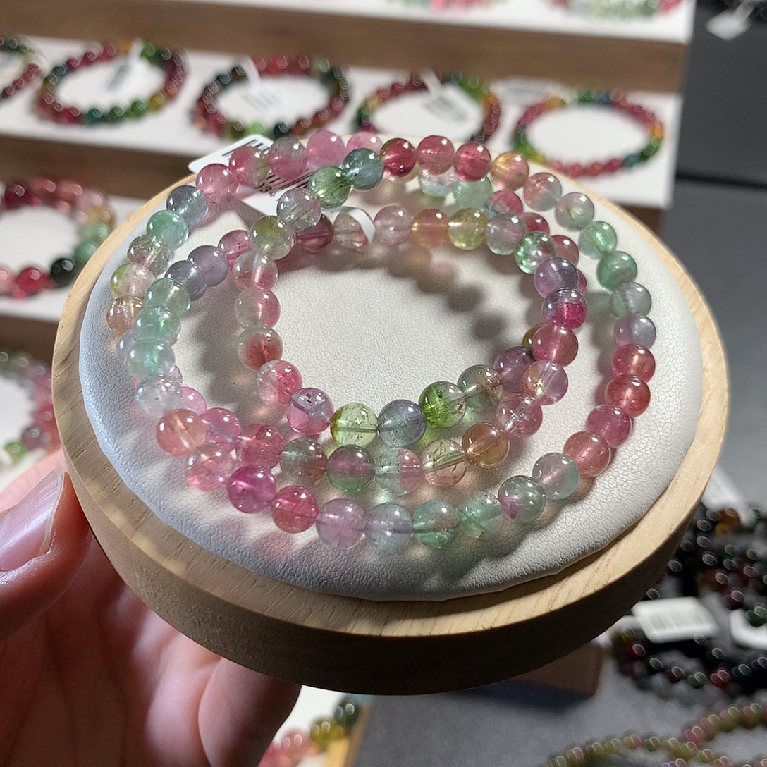 未镶嵌手链碧玺6.5