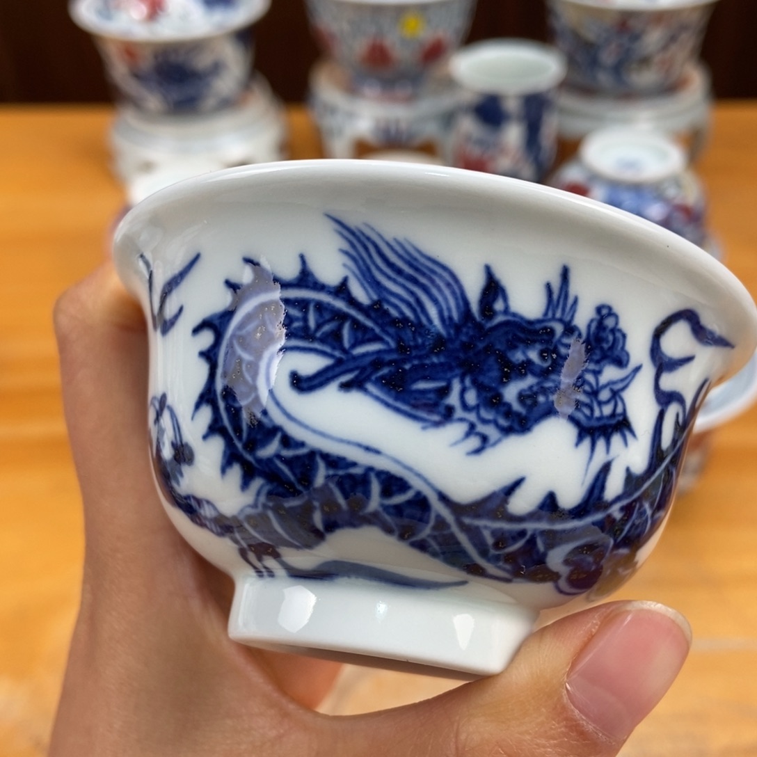 手绘现代茶具非古董