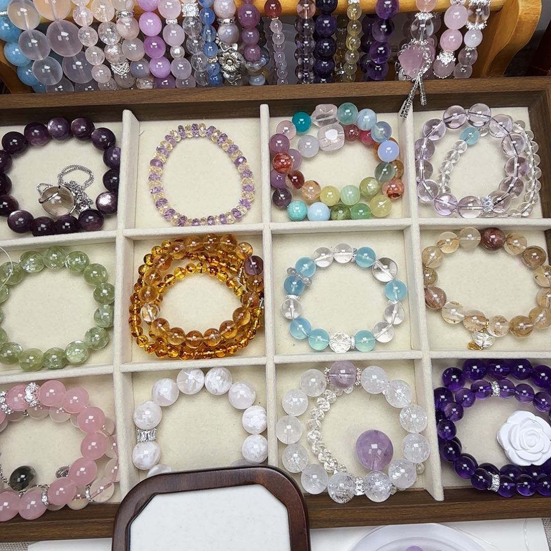 烟晶手链银S925镶嵌