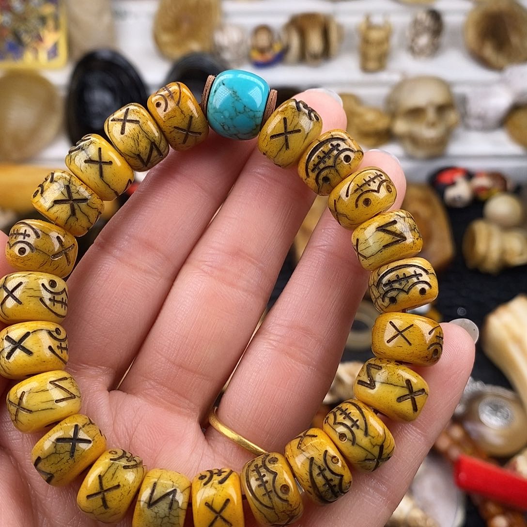 手串/手链鹿骨牦牛骨桶珠12