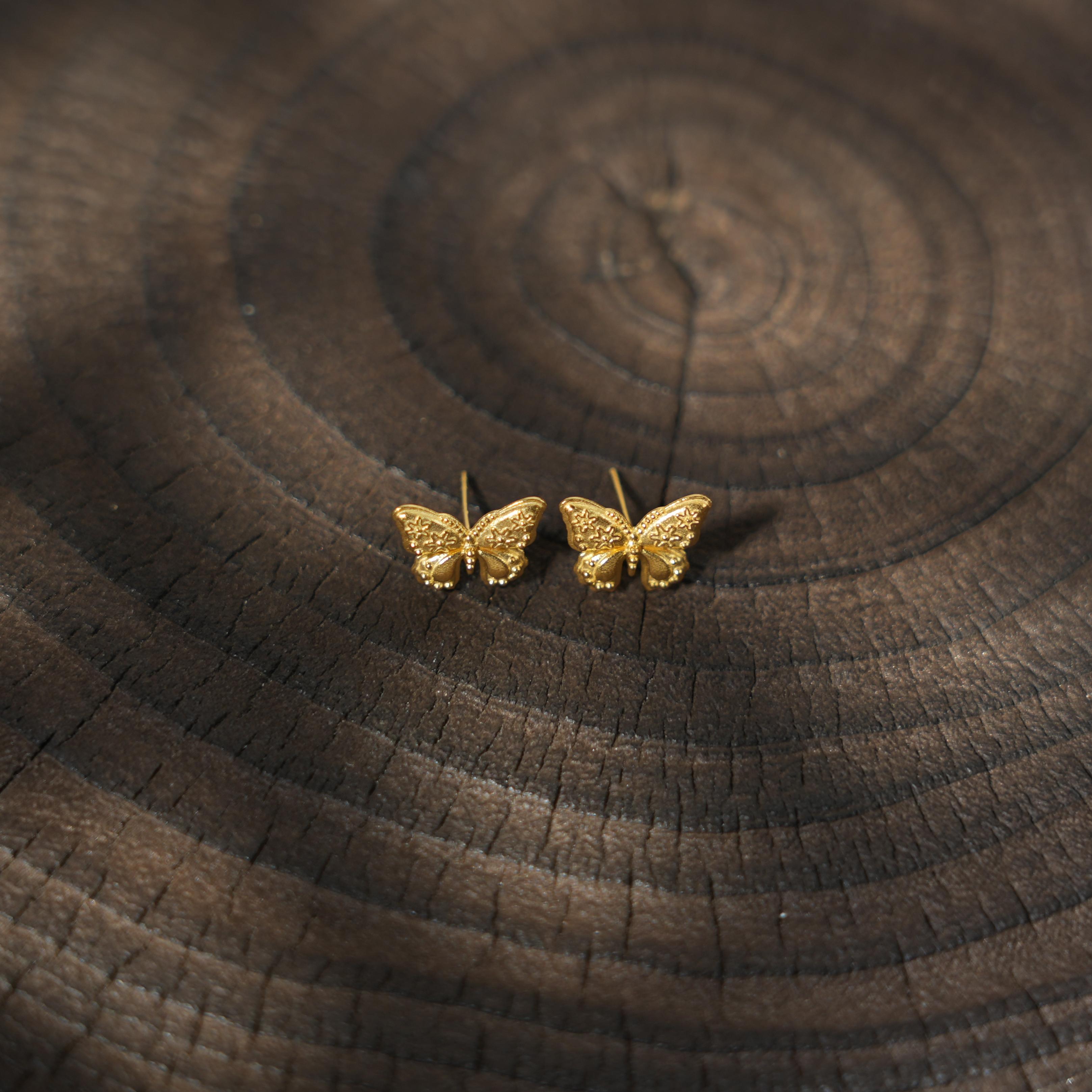 蝶乐-18K金耳饰2