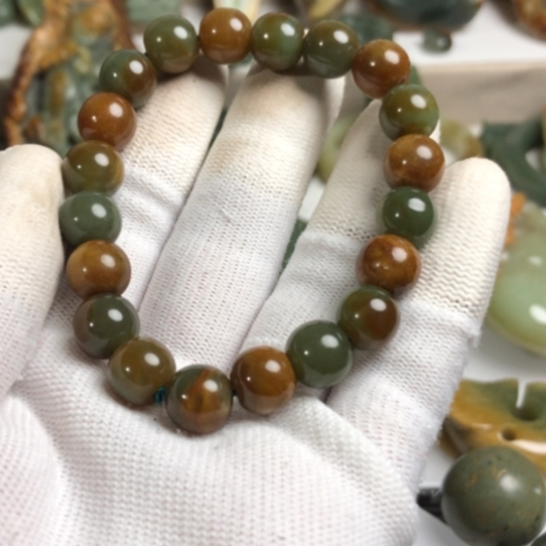 【闪购商品】岫岩河磨玉（透闪石质玉）手串未镶嵌