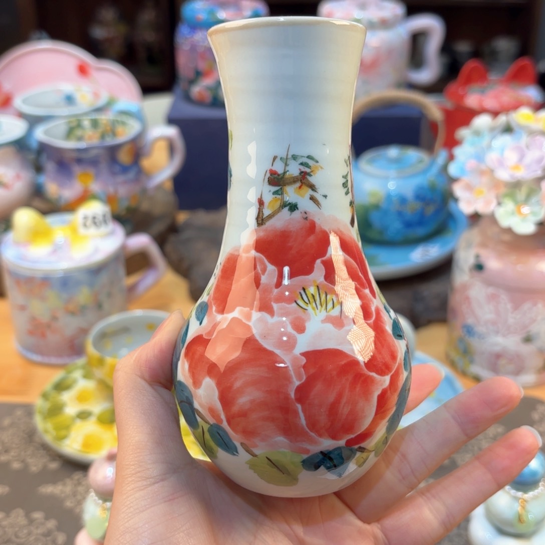 景德镇手绘高温釉下彩陶瓷茶具