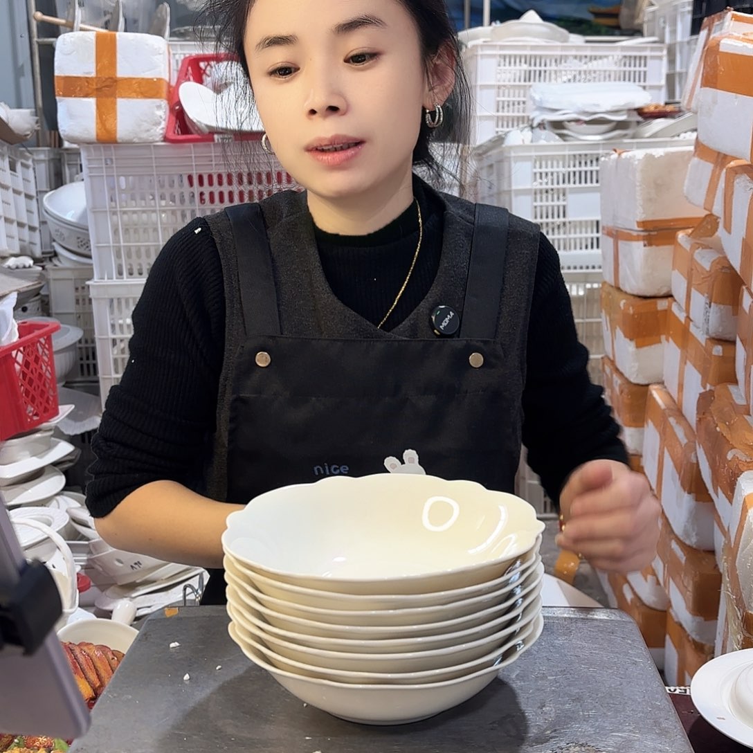 盘八个面碗工厂库存微瑕产品