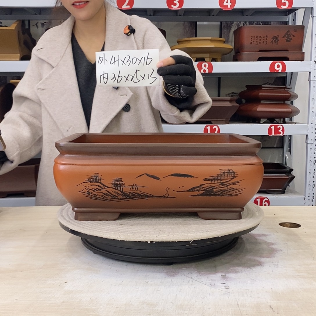 紫砂花盆紫砂花盆