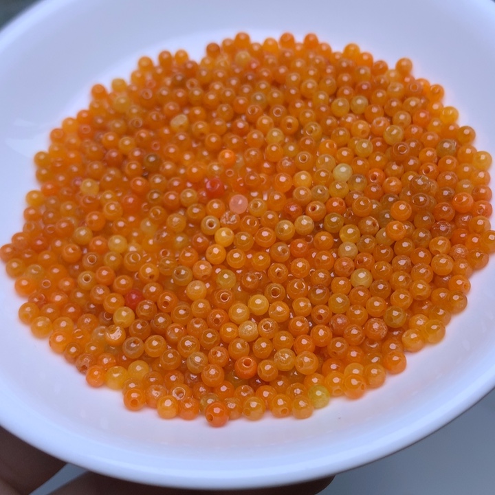 散珠翡翠卡3冰橙红100个