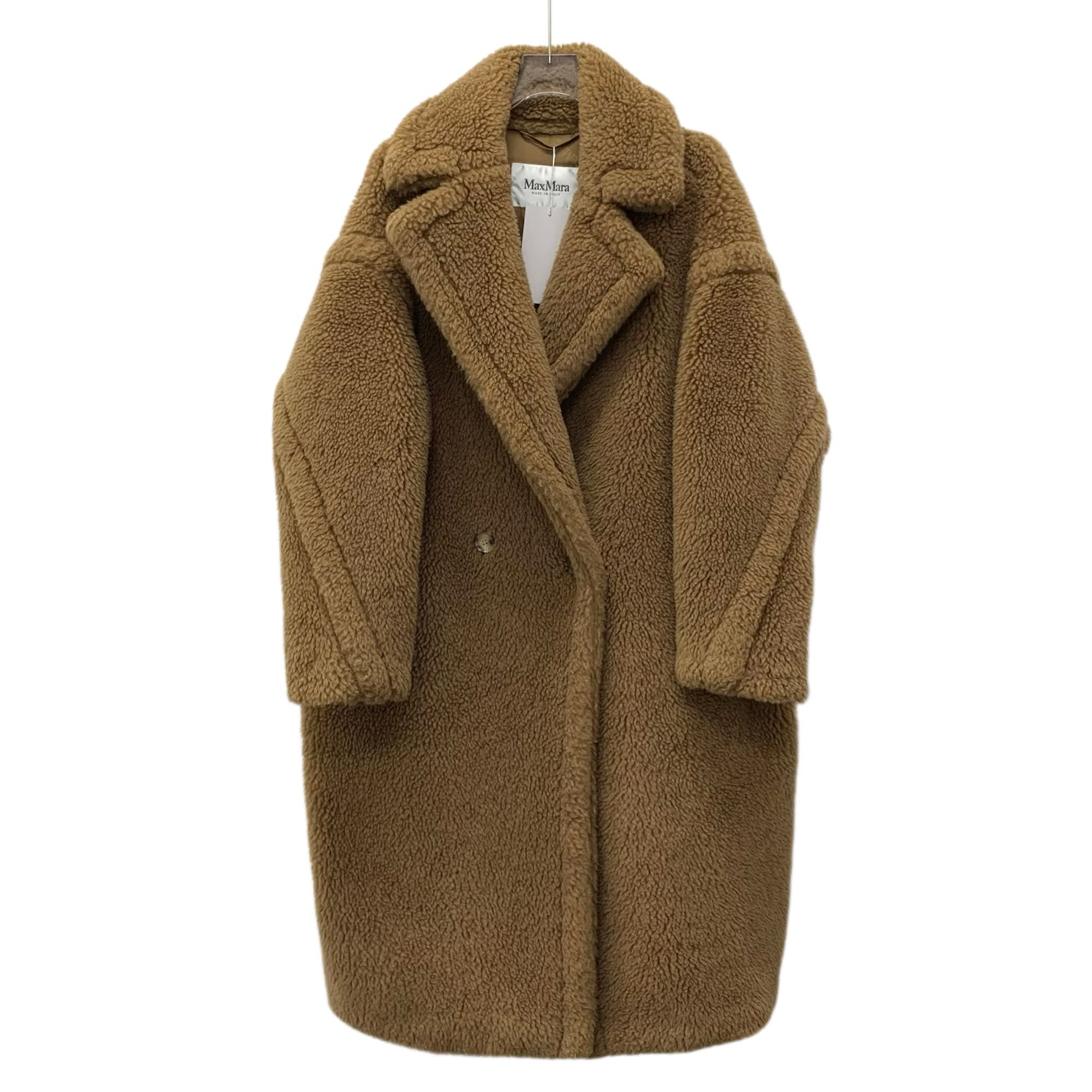 99新 MaxMara  IW0643   Teddy系列 泰迪骆驼绒大衣 S码