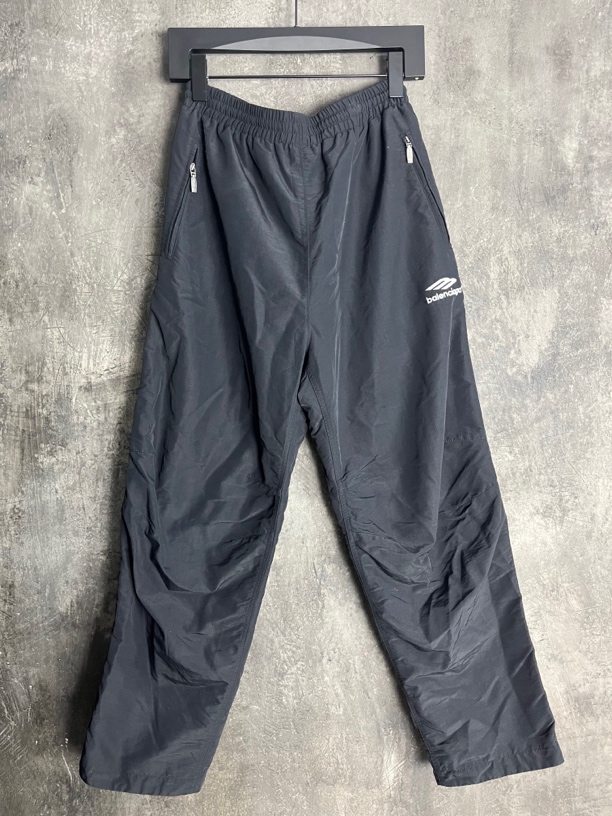 全新未使用 Balenciaga/巴黎世家 s码*1/黑色3B字母长裤/02372