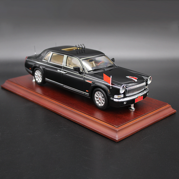世纪龙红旗CA7600J检阅车1:24合金仿真汽车模型送礼收藏品