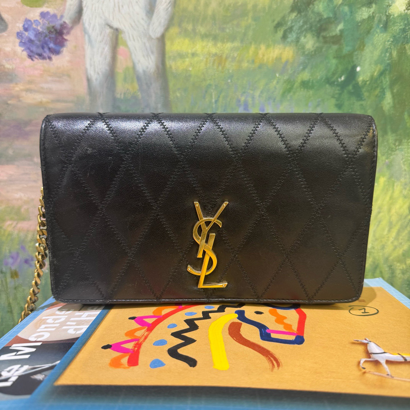 95新 YSL/圣罗兰  18829008/KIKIFIFI/风琴包