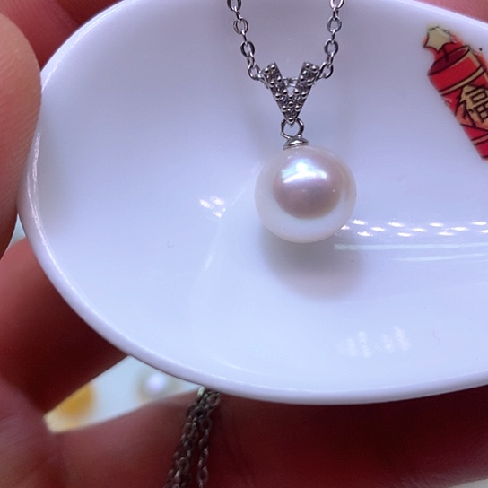 淡水珍珠耳饰银S925镶嵌