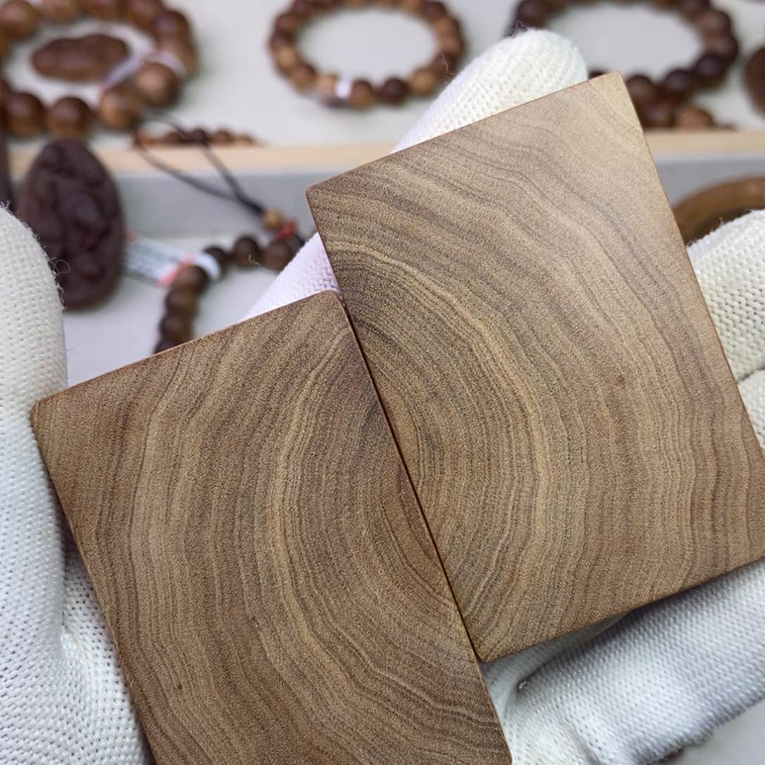 檀香木吊坠印度迈索尔老山檀461一对